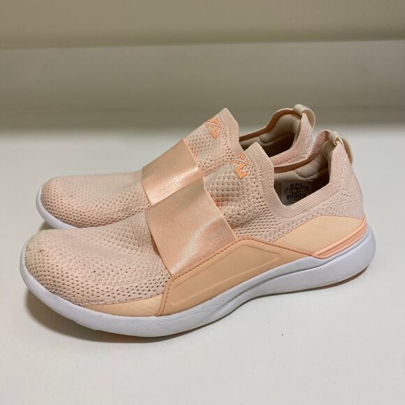 APL TechLoom Bliss Salmon‎ Pink Sneakers Women's Size 8 - Picture 3 of 7